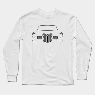 Wolseley 16/60 classic car outline graphic (black) Long Sleeve T-Shirt